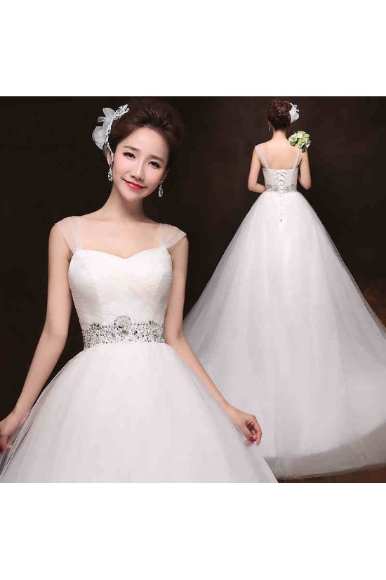Ball Gown Straps Beaded Bridal Gown Wedding Dress WD010499 Ball Gown Straps Beaded Bridal Gown Wedding Dress WD010499