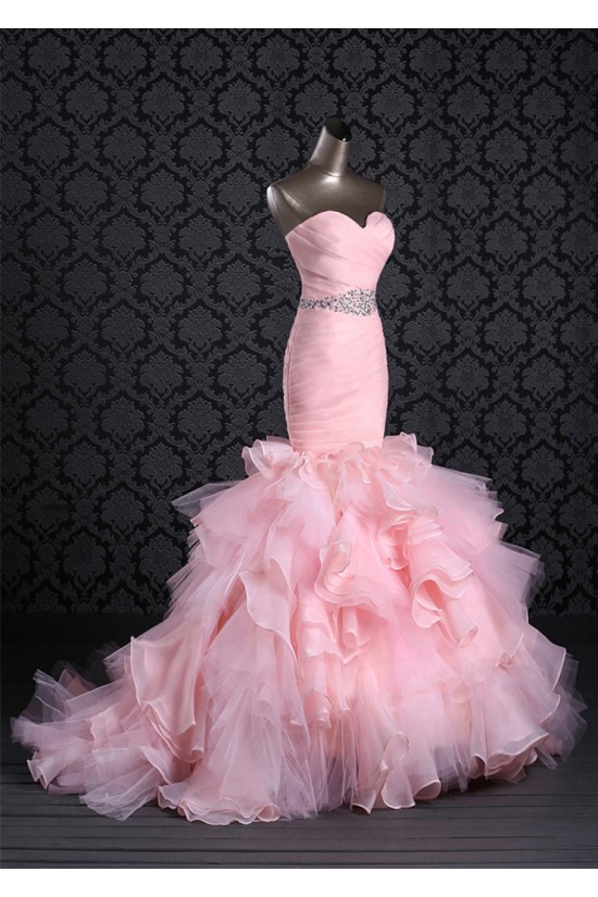 Trumpet/Mermaid Sweetheart Beaded Bridal Gown Wedding Dress WD010500