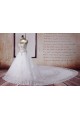 A-line Straps Beaded Bridal Wedding Dresses WD010501