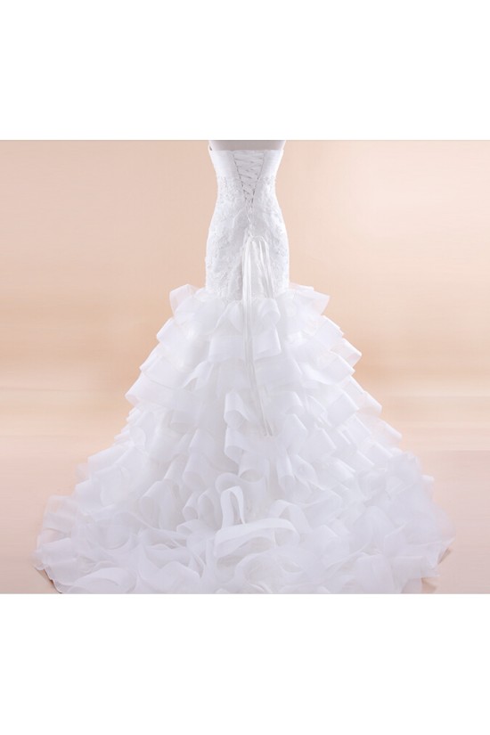 Trumpet/Mermaid Sweetheart Lace Bridal Wedding Dresses WD010502