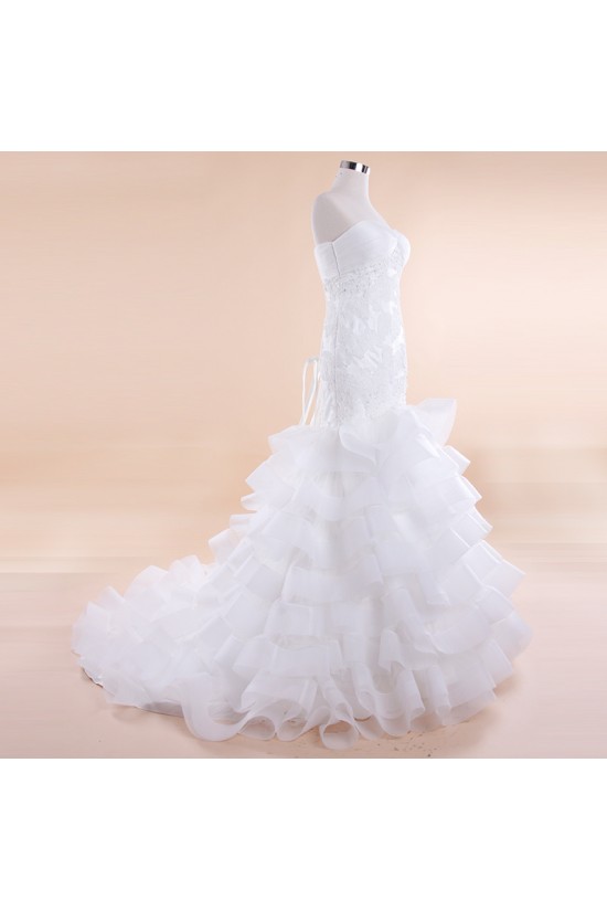 Trumpet/Mermaid Sweetheart Lace Bridal Wedding Dresses WD010502