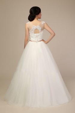Ball Gown Lace Beaded Bridal Wedding Dresses WD010504
