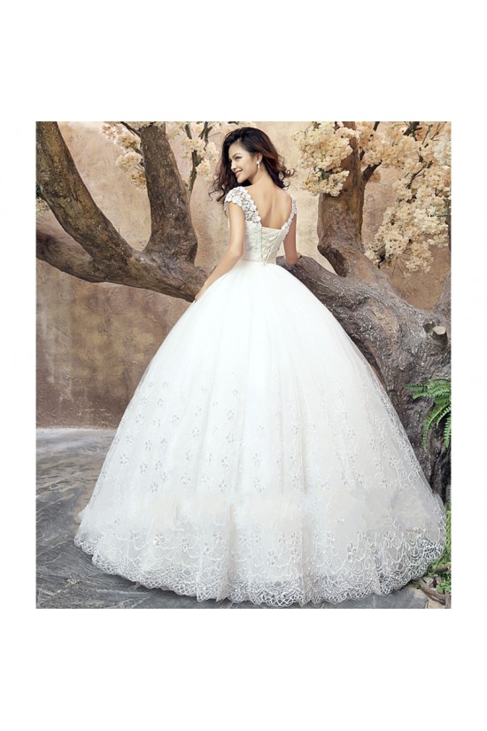 Ball Gown Beaded Lace Bridal Wedding Dresses WD010509