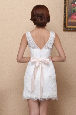 Short/Mini Lace Bridal Wedding Dresses WD010512