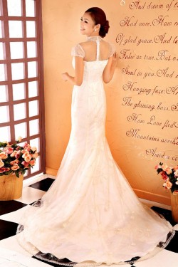 Trumpet/Mermaid Beaded Lace Bridal Wedding Dresses WD010514