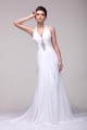 Sheath/Column Halter Beaded Chiffon Bridal Wedding Dresses WD010521 Sheath/Column Halter Beaded Chiffon Bridal Wedding Dresses WD010521