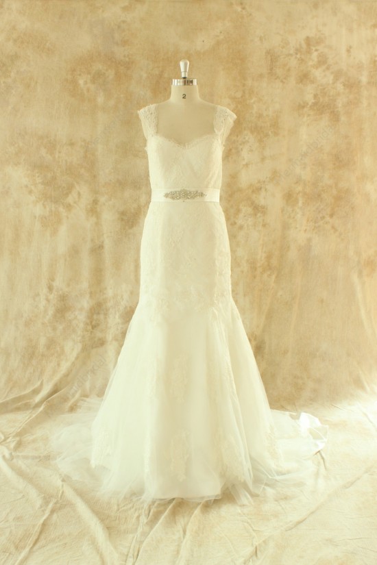 Trumpet/Mermaid Beaded Lace Bridal Wedding Dresses WD010523 Trumpet/Mermaid Beaded Lace Bridal Wedding Dresses WD010523