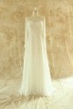 Sheath/Column Beaded Long Sleeves Lace Chiffon Bridal Wedding Dresses WD010525