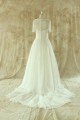 A-line Short Sleeves Chiffon and Lace Bridal Wedding Dresses WD010526 A-line Short Sleeves Chiffon and Lace Bridal Wedding Dresses WD010526