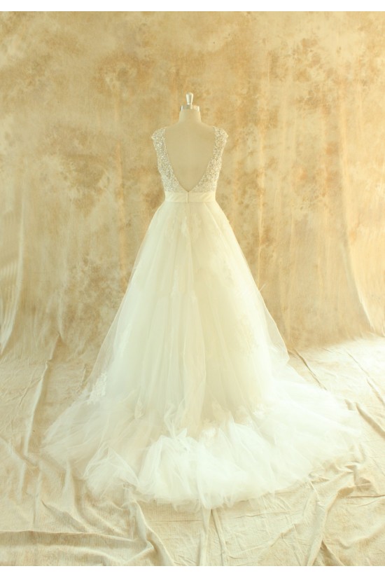 A-line Beaded Lace Bridal Wedding Dresses WD010527 A-line Beaded Lace Bridal Wedding Dresses WD010527