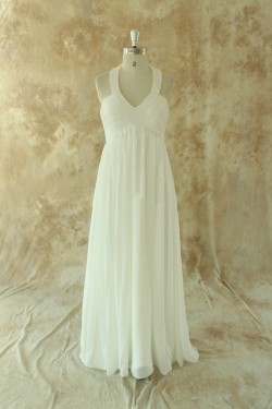 Sheath/Column Halter Maternity Bridal Wedding Dresses WD010531