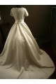Ball Gown Short Sleeves Lace Bridal Wedding Dresses WD010543