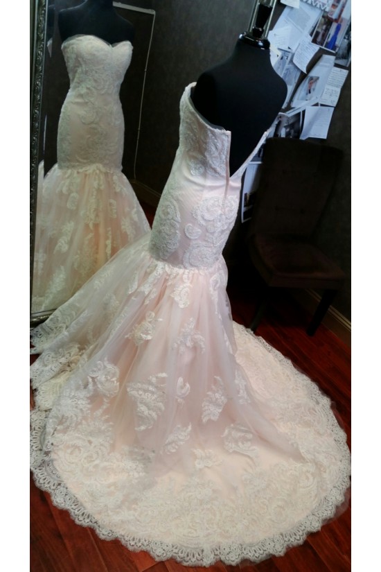 Trumpet/Mermaid Sweetheart Lace Bridal Wedding Dresses WD010544