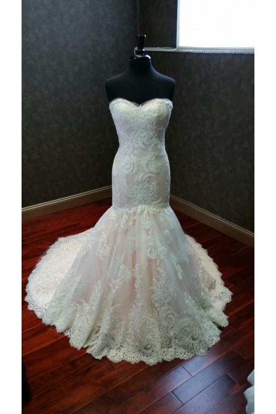 Trumpet/Mermaid Sweetheart Lace Bridal Wedding Dresses WD010544