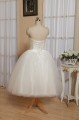 Ball Gown Short Sweetheart Satin and Tulle Bridal Wedding Dresses WD010547