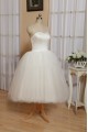 Ball Gown Short Sweetheart Satin and Tulle Bridal Wedding Dresses WD010547