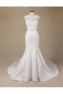 Trumpet/Mermaid Lace Bridal Wedding Dresses WD010549