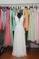 Elegant V-neck Cap Sleeves Chiffon and Lace Bridal Wedding Dresses WD010558 Elegant V-neck Cap Sleeves Chiffon and Lace Bridal Wedding Dresses WD010558