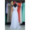 A-line V-neck Chiffon and Lace Bridal Wedding Dresses WD010561