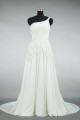 A-line One Shoulder Beaded Appliques Bridal Wedding Dresses WD010566 A-line One Shoulder Beaded Appliques Bridal Wedding Dresses WD010566