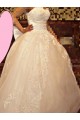 Ball Gown Strapless Bowknot Lace Bridal Wedding Dresses WD010574