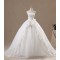 Ball Gown Strapless Bowknot Lace Bridal Wedding Dresses WD010574