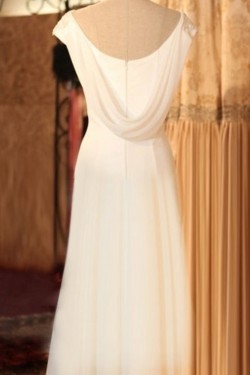 Sheath/Column Off the Shoulder Bridal Wedding Dresses WD010575
