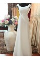 Sheath/Column Off the Shoulder Bridal Wedding Dresses WD010575