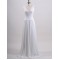 Elegant V-neck Chiffon and Lace Bridal Wedding Dresses WD010576