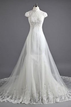 Trumpet/Mermaid Lace Bridal Wedding Dresses WD010577