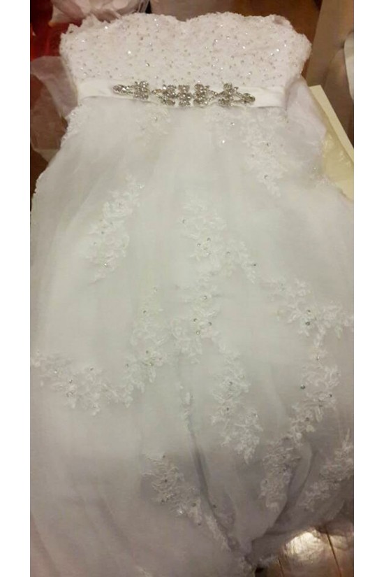 A-line Beaded Lace Bridal Wedding Dresses WD010580