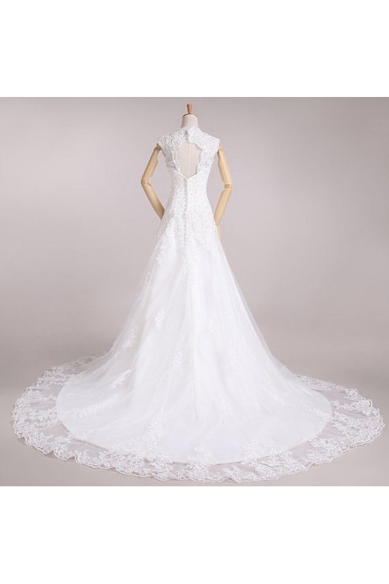 A-line Lace Bridal Wedding Dresses WD010583