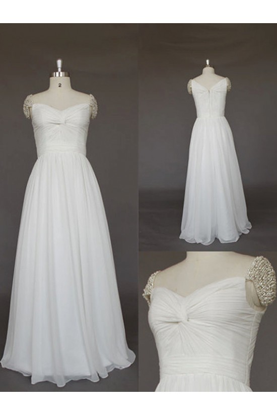 A-line Chiffon Bridal Wedding Dresses WD010586