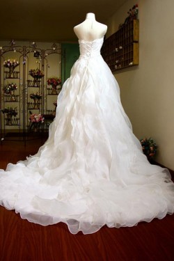 A-line Sweetheart Lace Bridal Wedding Dresses WD010587