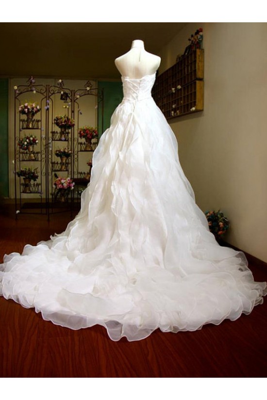 A-line Sweetheart Lace Bridal Wedding Dresses WD010587