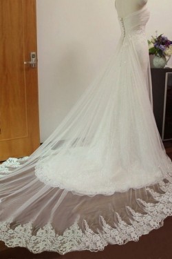 Trumpet/Mermaid Sweetheart Lace Bridal Wedding Dresses WD010591