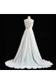 A-line V-neck Beaded Bridal Wedding Dresses WD010592