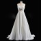 A-line V-neck Beaded Bridal Wedding Dresses WD010592