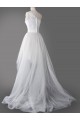 High Low One Shoulder Bridal Wedding Dresses WD010593