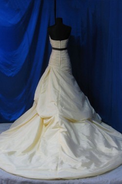 A-line Strapless Beade Bridal Wedding Dresses WD010599