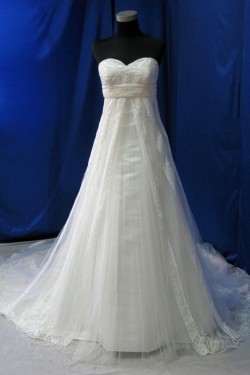 Empire Sweetheart Lace Maternity Bridal Wedding Dresses WD010600