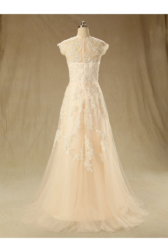 A-line V-neck Lace Bridal Wedding Dresses WD010605 A-line V-neck Lace Bridal Wedding Dresses WD010605