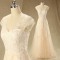A-line V-neck Lace Bridal Wedding Dresses WD010605