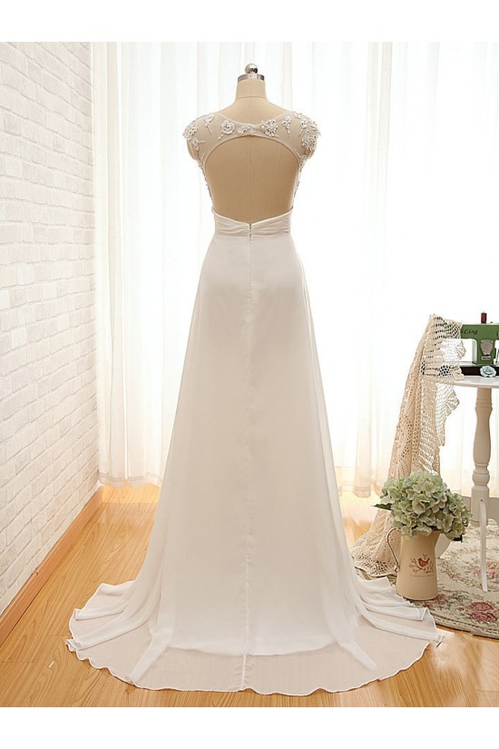 A-line Lace and Chiffon Bridal Wedding Dresses WD010612 A-line Lace and Chiffon Bridal Wedding Dresses WD010612