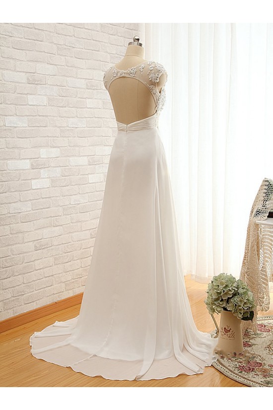 A-line Lace and Chiffon Bridal Wedding Dresses WD010612 A-line Lace and Chiffon Bridal Wedding Dresses WD010612