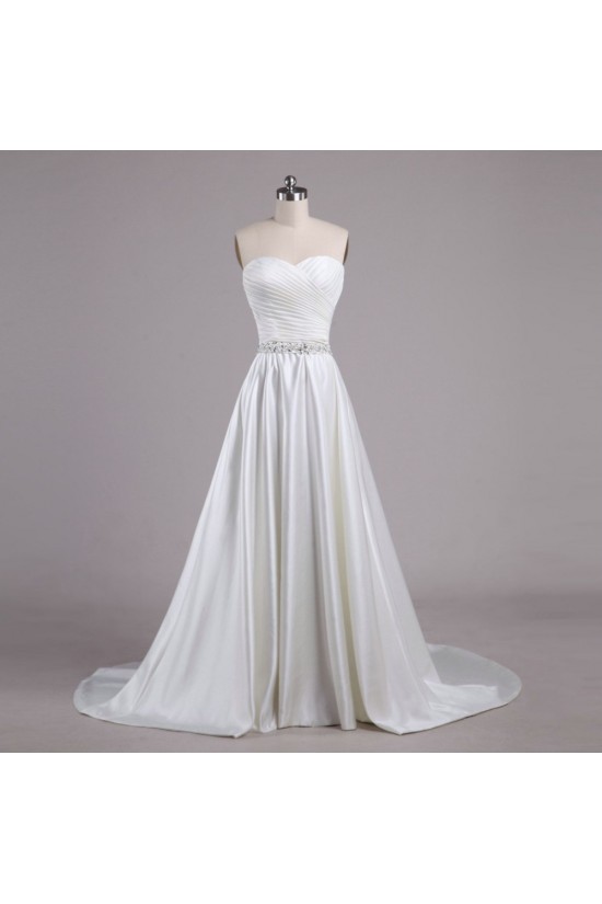 A-line Sweetheart Beaded Bridal Wedding Dresses WD010618 A-line Sweetheart Beaded Bridal Wedding Dresses WD010618