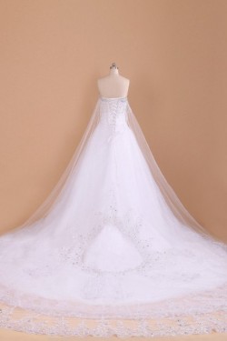 A-line Sweetheart Beaded Bridal Wedding Dresses WD010626