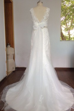 Trumpet/Mermaid Beaded Lace Bridal Wedding Dresses WD010627