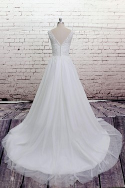A-line Lace Bridal Wedding Dresses WD010629