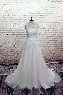 A-line Lace Bridal Wedding Dresses WD010629